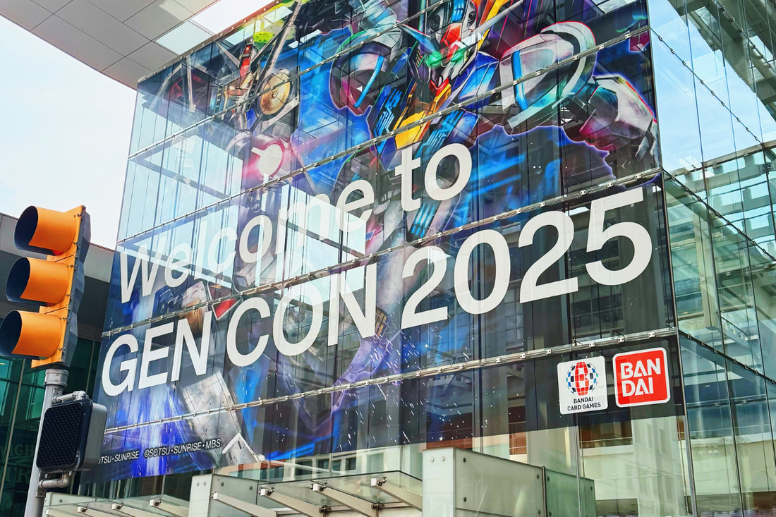 A large banner says "Welcome to Gen Con 2025"